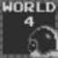 Complete World 4 without harming enemies or being Fire Mario