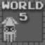 Complete World 5 without harming enemies or being Fire Mario