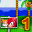 Knuckles Speeding in Emerald Hill 1