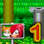 Knuckles Speeding in Aquatic Ruin 1