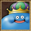 A three-quarter view of a King Slime and it's crown