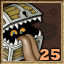 A chest mimic with the number 25 in the corner