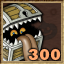 A chest mimic with the number 300 in the corner