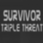 Win a normal Survivor Triple Threat match on the Hard difficulty.[Exhibition][0 Start][1P vs Com vs Com]