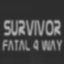 Win a normal Survivor Fatal 4 Way match on the Hard difficulty.[Exhibition][0 Start][1P vs Com vs Com vs Com]
