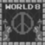 Complete World 8 without harming enemies or being Fire Mario