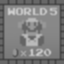 Collect 120 coins in World 5 while not losing a life