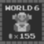 Collect 155 coins in World 6 without losing a life