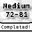 Beat Medium puzzle 72-81