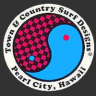 Town & Country Surf Designs: Wood & Water Rage game badge