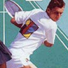 Chris Evert & Ivan Lendl in Top Players' Tennis game badge