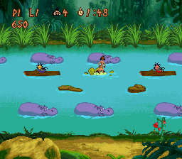 Timon & Pumbaa's Jungle Games [USA] - Super Nintendo (SNES) rom download