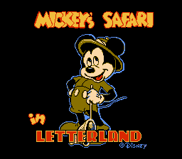 Mickey's Safari in Letterland (NES/Famicom) · RetroAchievements