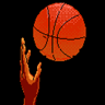 Tecmo NBA Basketball game badge