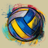 Great Volleyball game badge