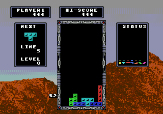 Prototype~ Tetris (Mega Drive) · RetroAchievements