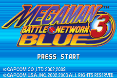 Mega Man Battle Network 3 2024 Blue for Nintendo Gameboy Advance