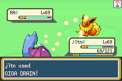 Screenshot of Pokémon FireRed Version (Game Boy Advance, 2004