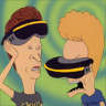 Beavis and Butt-Head in Virtual Stupidity game badge