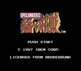 Spelunker II: Yuushahe no Chousen (NES/Famicom