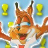 Bubsy in Fractured Furry Tales game badge