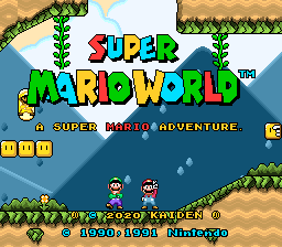 SUPER MARIO WORLD 1990 - JOGO COMPLETO!!! (SNES) 