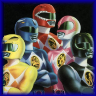 Mighty Morphin Power Rangers game badge