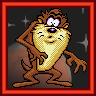 Taz in Escape From Mars game badge