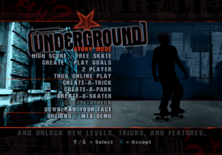Tony Hawk's Underground para Playstation 2 (2003)