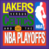 Lakers versus Celtics and the NBA Playoffs game badge