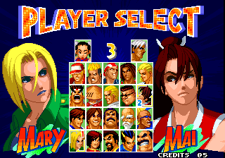 Fatal Fury Real Bout Characters Selection Evolution [1991-1999] 