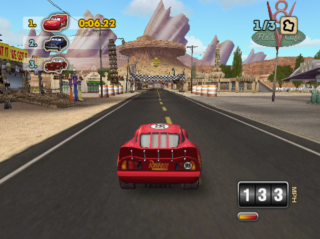 Cars (PS2 Gameplay) 