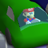 ~Hack~ Mario Aimlessly Drives a Car Around the City 64 game badge