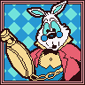 Alice in Wonderland game badge