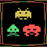 Space Invaders game badge