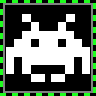 Space Invaders game badge
