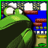 Frogger game badge