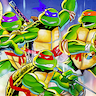 Teenage Mutant Ninja Turtles game badge