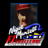 Nigel Mansell's World Championship Racing game badge