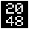 Tiny 2048 game badge