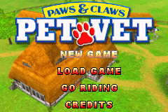 Paws & Claws Pet Vet DS Game