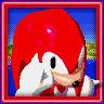 Knuckles the Echidna in Sonic the Hedgehog 2 game badge