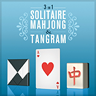 3 in 1: Solitaire, Mahjong & Tangram game badge