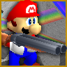 ~Hack~ Shotgun Mario 64 game badge