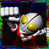 PD Ultraman Invader game badge