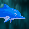 Dolphin Blue game badge