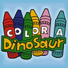Color a Dinosaur game badge