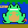 Frogger game badge