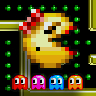 Ms. Pac-Man game badge